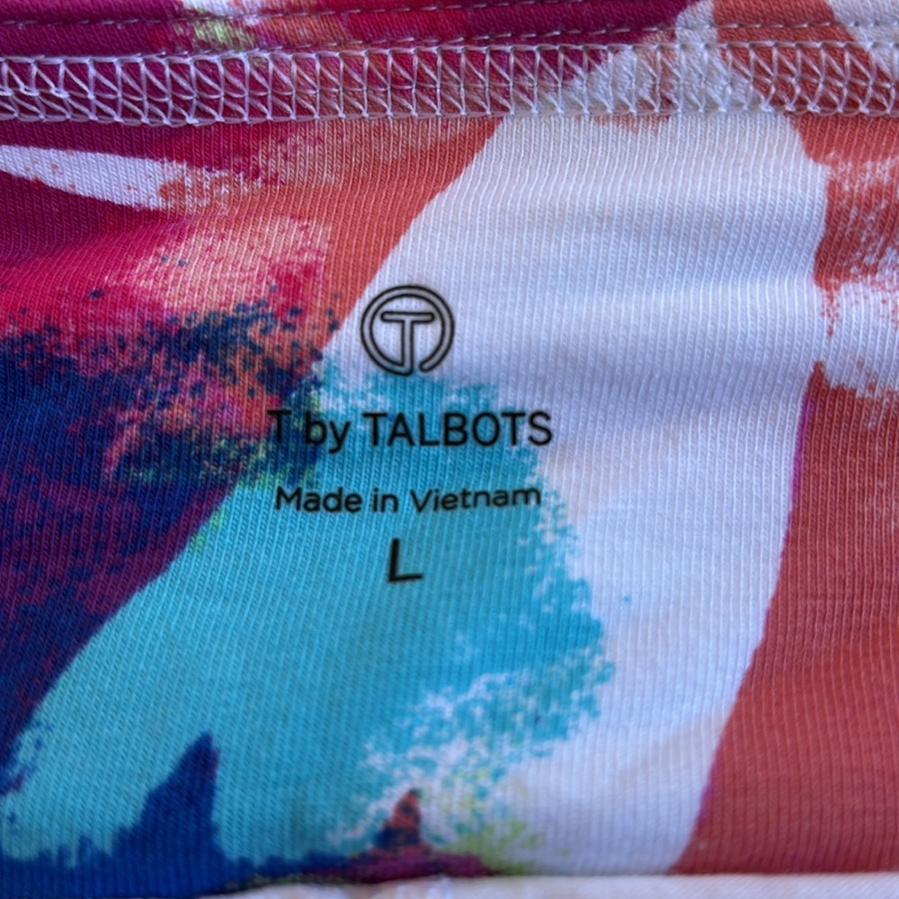 Talbots Large White Blue Maroon Skort NWT - Picture 10 of 10